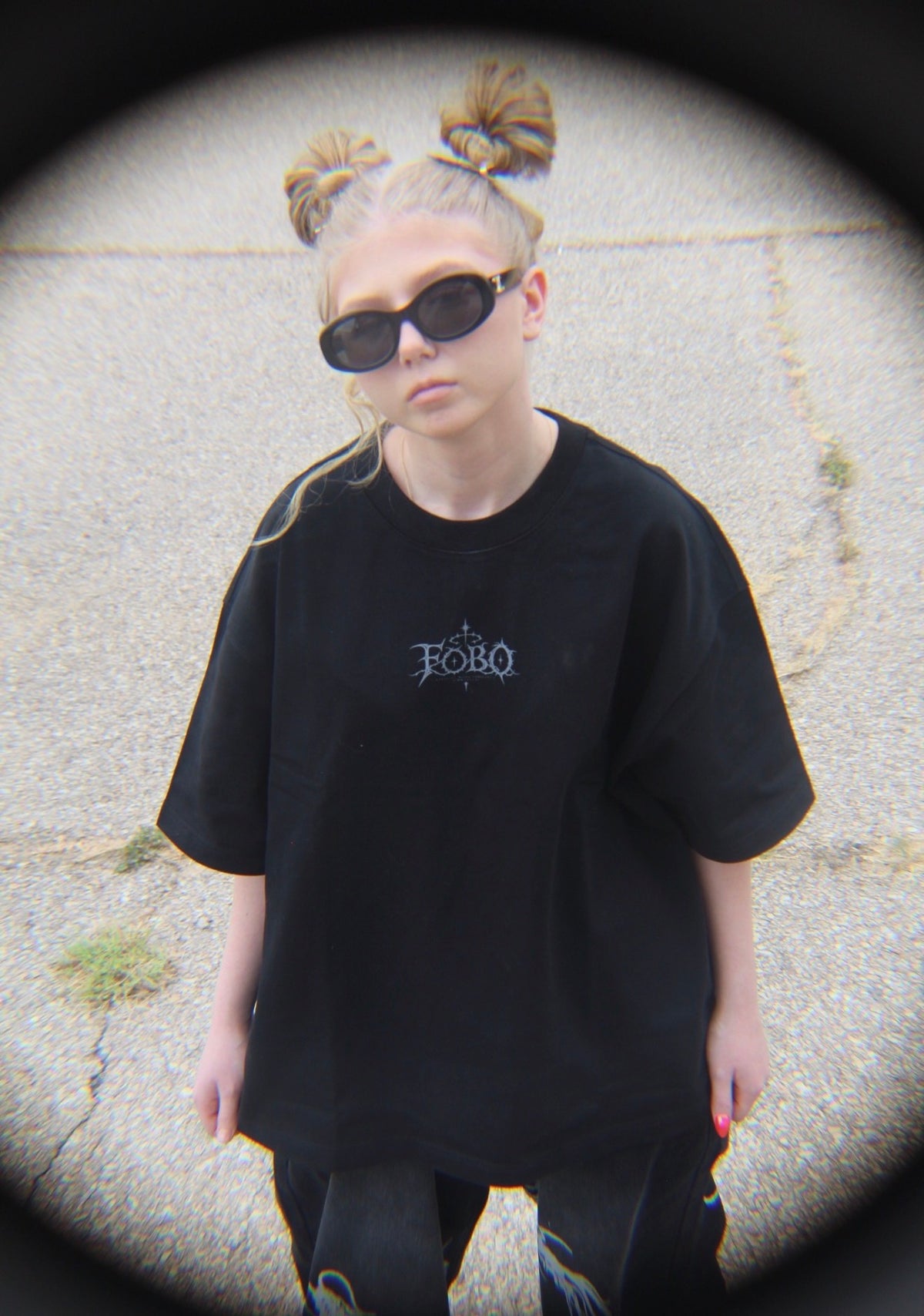 FOBO- heavyweight oversized angel tee