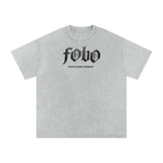Snow Washed Oversized Cotton T-Shirt
