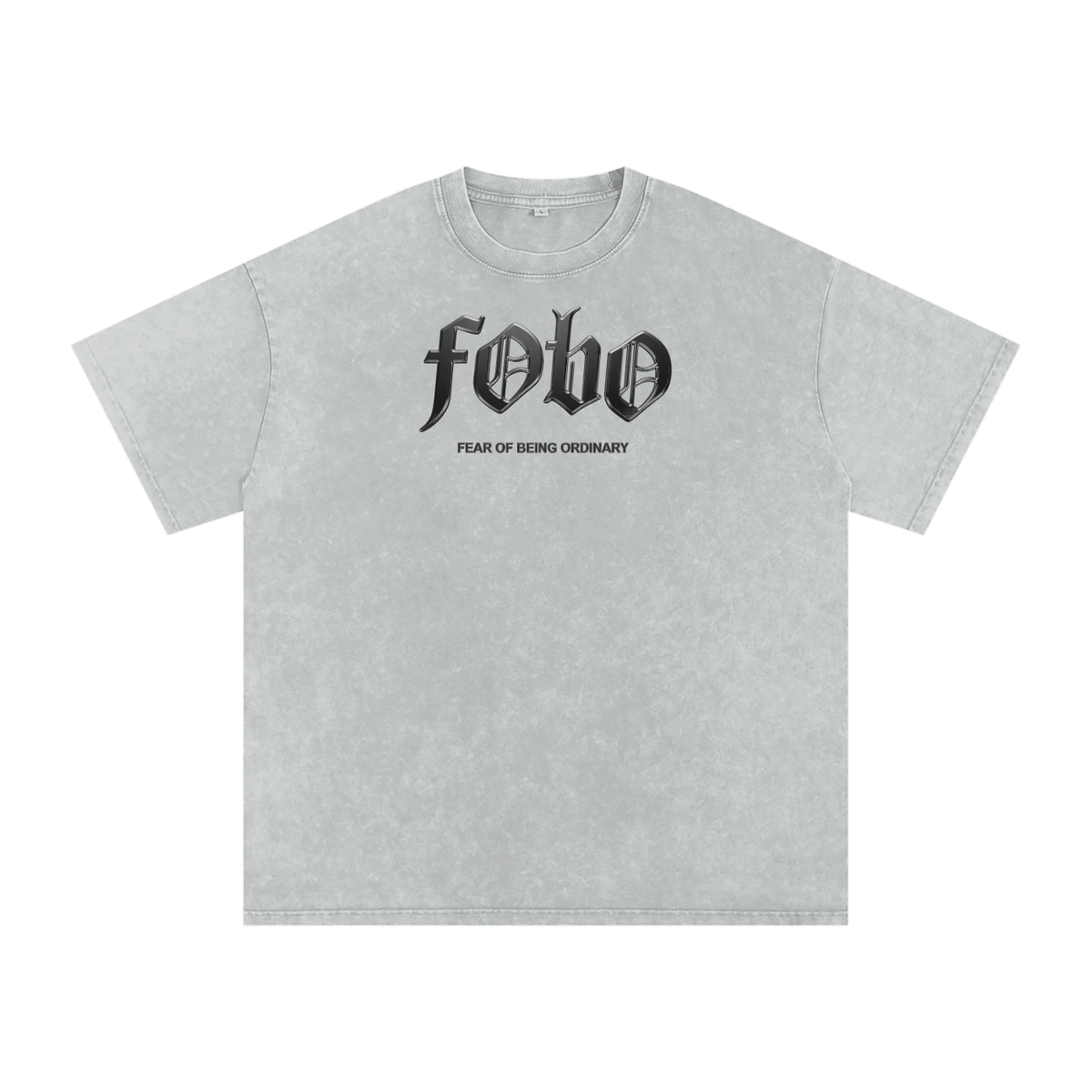 Snow Washed Oversized Cotton T-Shirt
