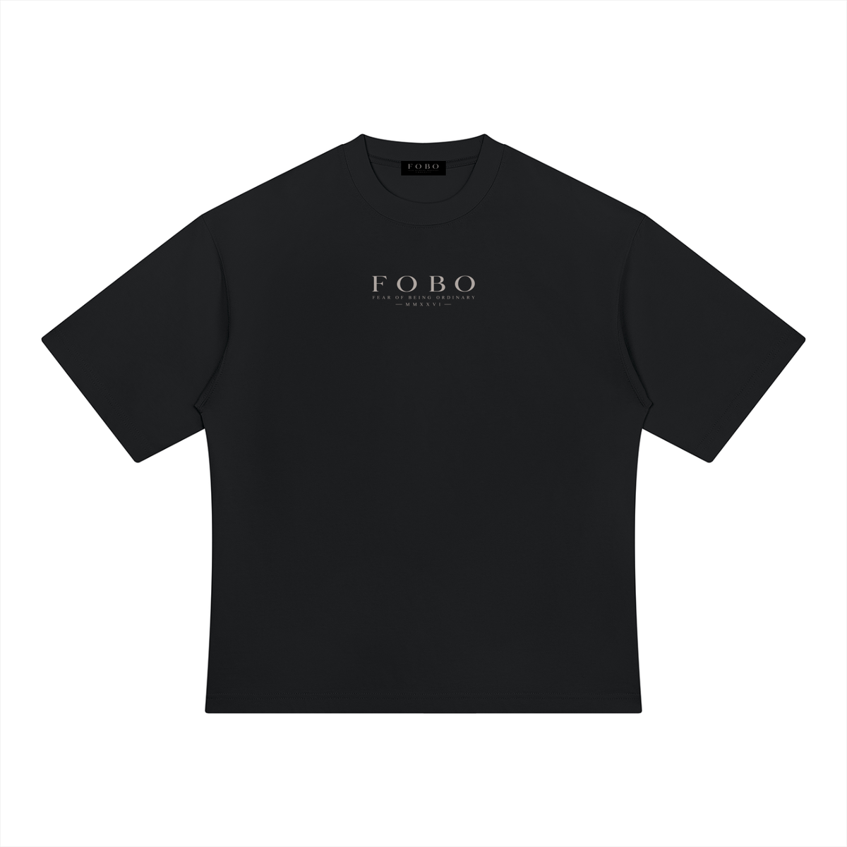 FOBO-Branded heavyweight oversized shirt