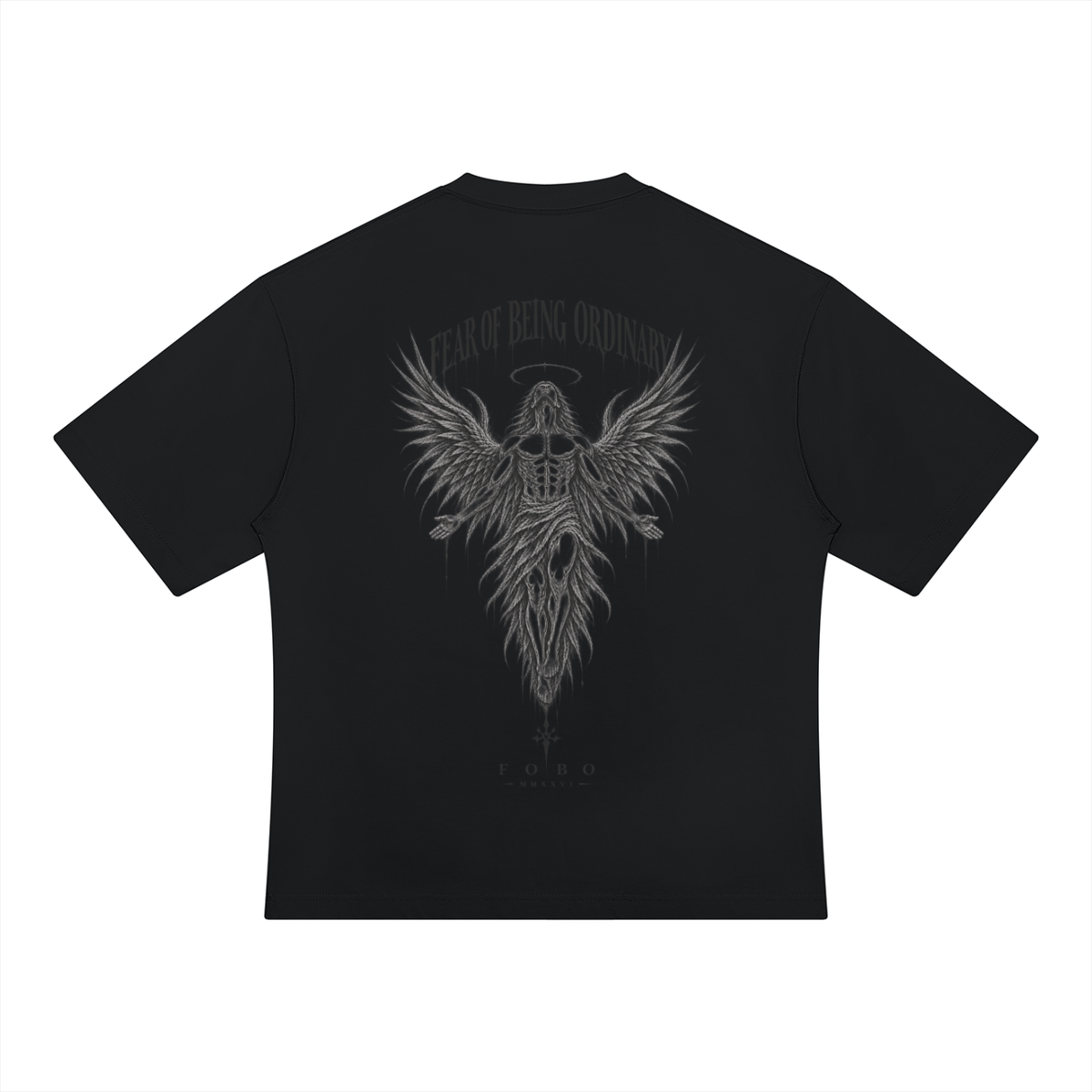 FOBO- heavyweight oversized angel tee