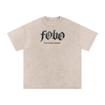Snow Washed Oversized Cotton T-Shirt