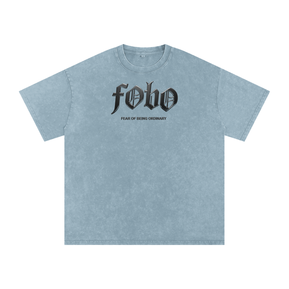 Snow Washed Oversized Cotton T-Shirt